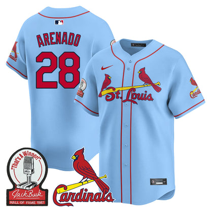 St. Louis Cardinals Jack Buck  Limited Jersey - All Stitched
