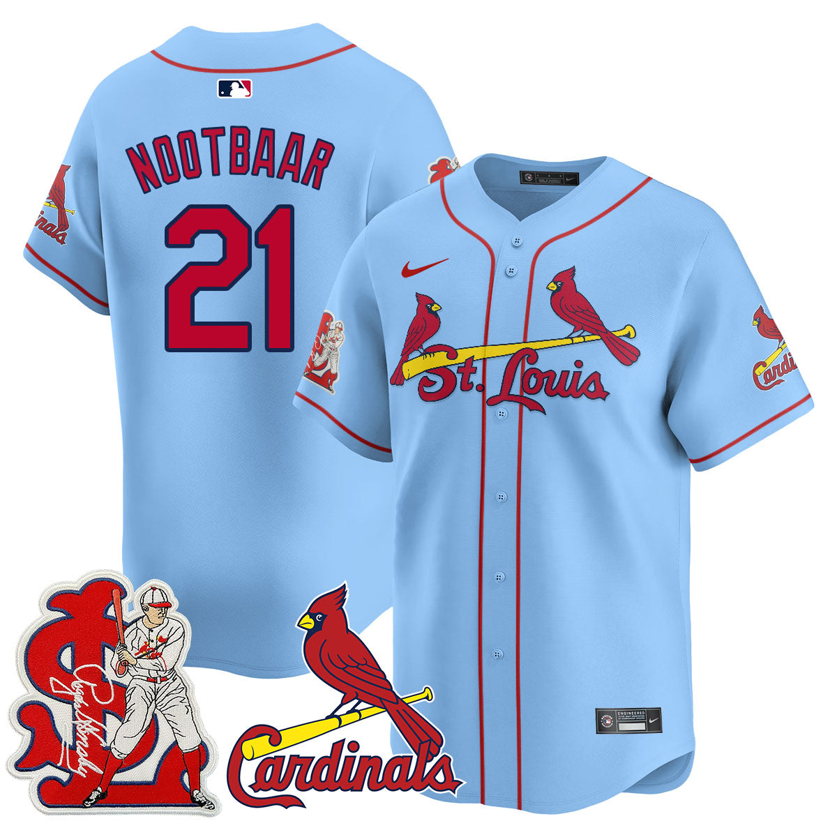 St. Louis Cardinals Rogers Hornsby Limited Jersey - All Stitched