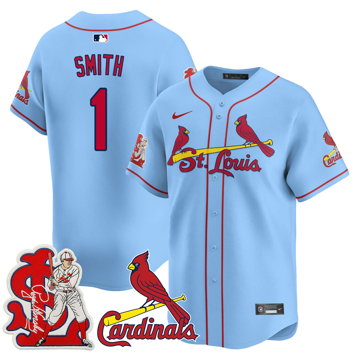 St. Louis Cardinals Rogers Hornsby Limited Jersey - All Stitched