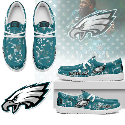 Philadelphia Eagles Halloween Hey Dude Shoes