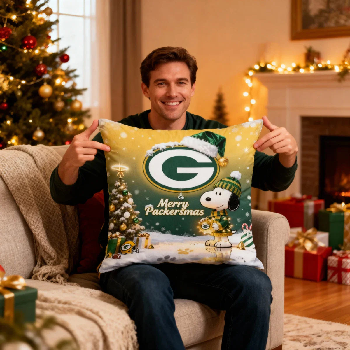 GB x SNP | Premium Christmas Fleece Blanket & Throw Pillow