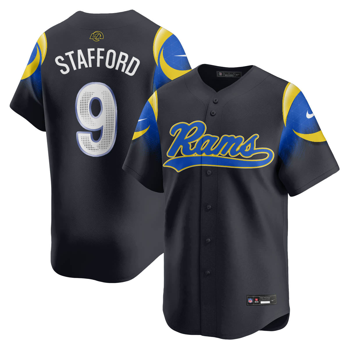 Los Angeles Rams Rivalry Series Baseball Jersey - All Stitched