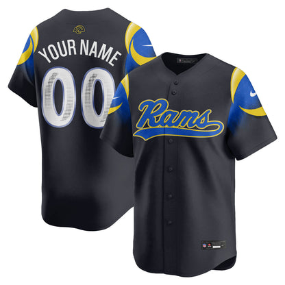 Los Angeles Rams Rivalry Series Baseball Custom Jersey - All Stitched