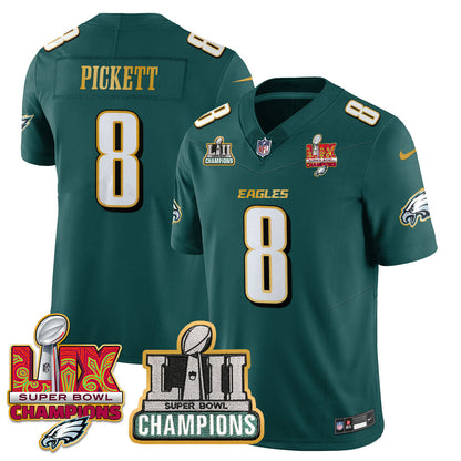 PHI LII-LIX Super Bowl Champions Vapor Limited Gold Jersey - All Stitched