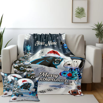 CAR x SNP | Premium Christmas Fleece Blanket & Throw Pillow