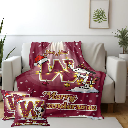 WAS x SNP | Premium Christmas Fleece Blanket & Throw Pillow