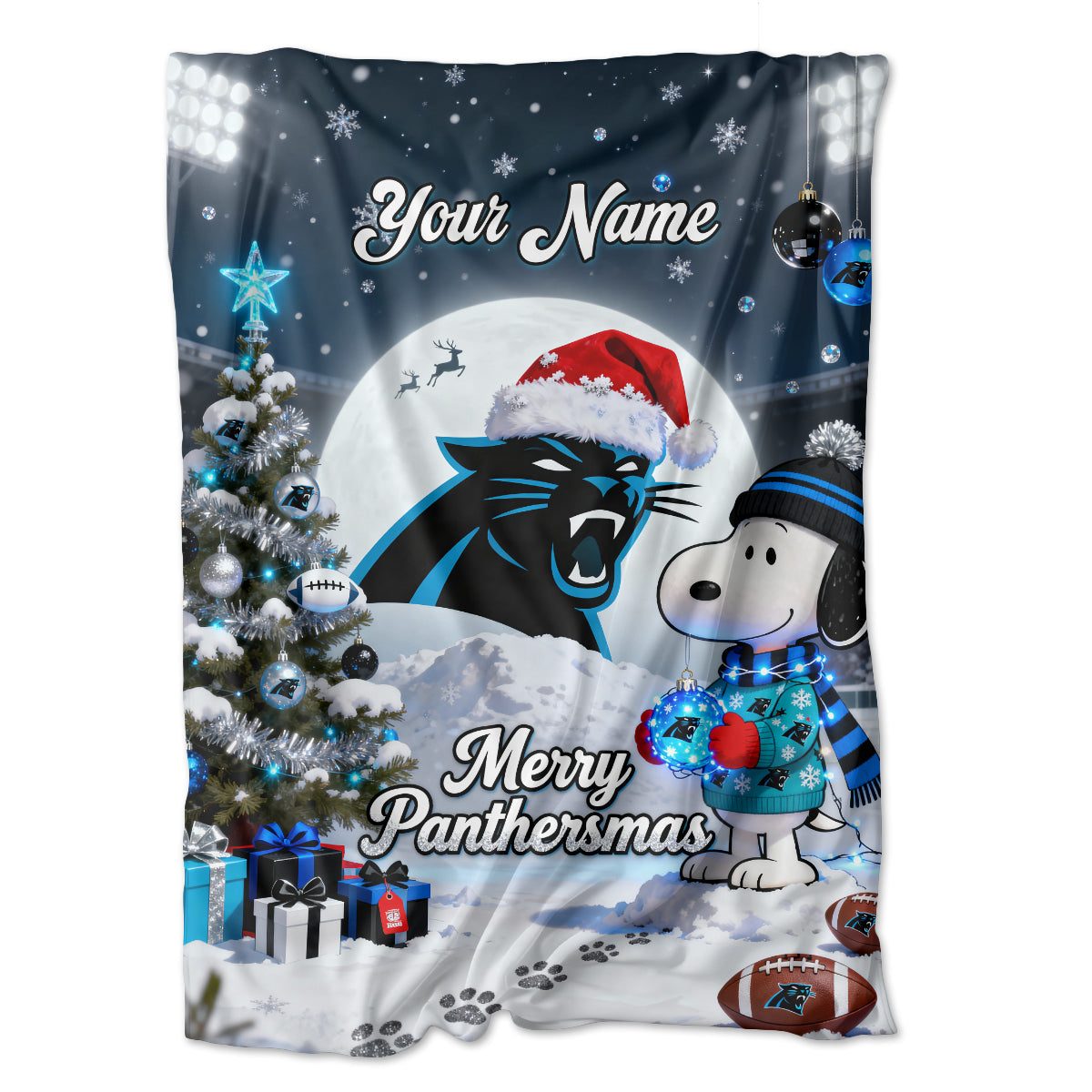 CAR x SNP | Premium Christmas Fleece Blanket & Throw Pillow