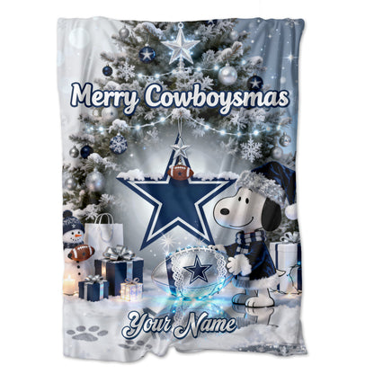 DAL x SNP | Premium Christmas Fleece Blanket & Throw Pillow