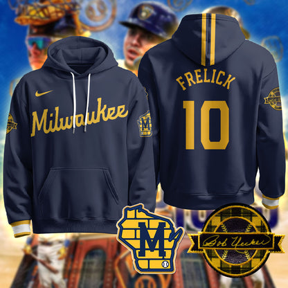 Milwaukee Brewers 2025 Limited Hoodie - Bob Uecker Patch - All Stitched