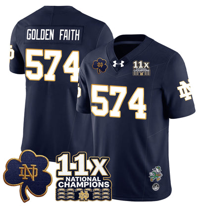 ND 11x-Time National Champions Vapor Limited Jersey - All Stitched