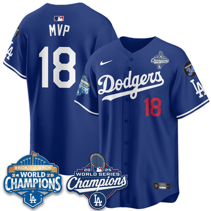 LAD 2025 World Series Champions Jersey - All Stitched