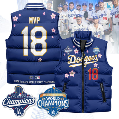 LAD Tokyo 2025 World Series Champions Puffer Vest