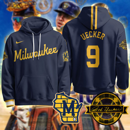Milwaukee Brewers 2025 Limited Hoodie - Bob Uecker Patch - All Stitched