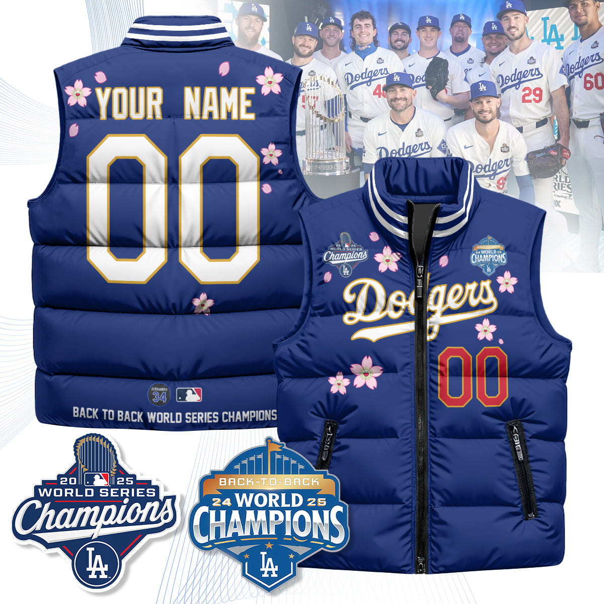 LAD Tokyo 2025 World Series Champions Puffer Vest
