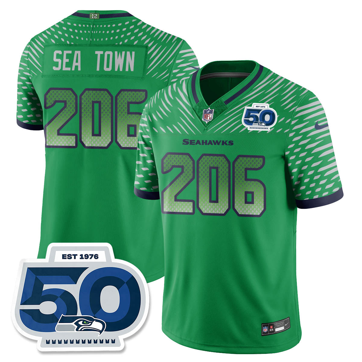 Seattle Seahawks New 2025 Rivalries Vapor Limited Jersey - All Stitched