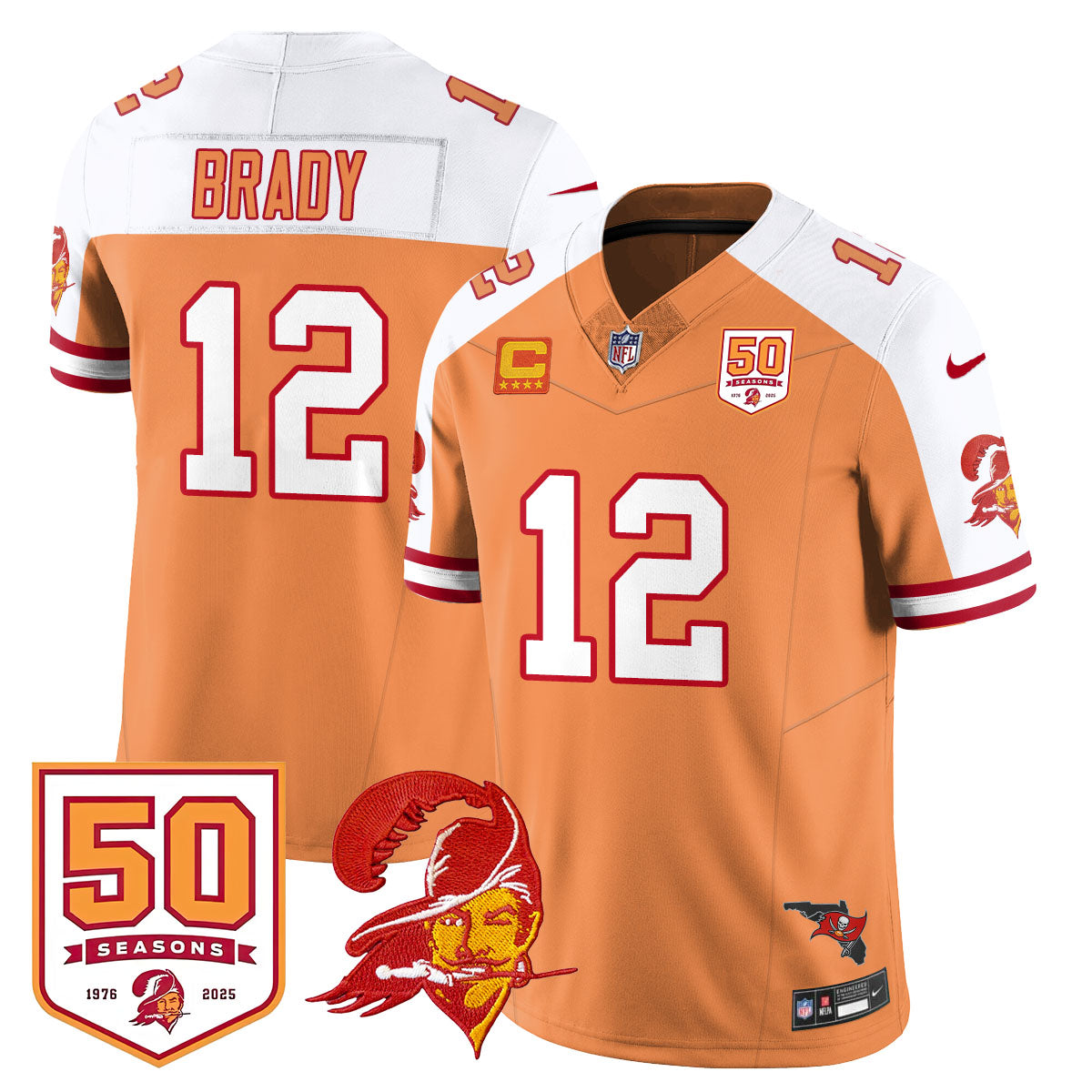 Tampa Bay Buccaneers 50th Season Limited Jersey - All Stitched