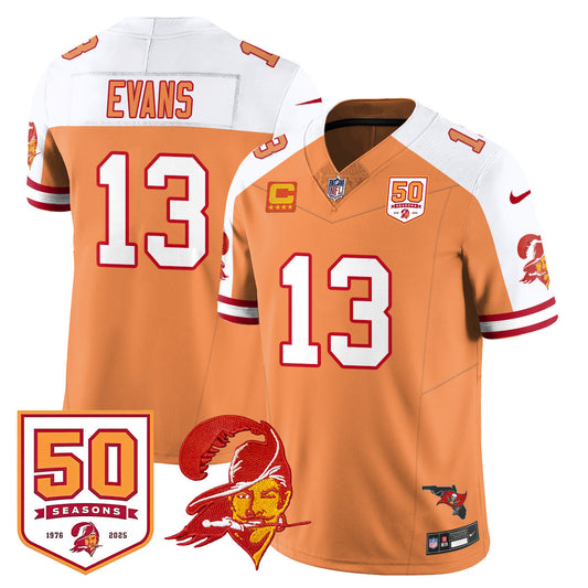 Tampa Bay Buccaneers 50th Season Limited Jersey - All Stitched