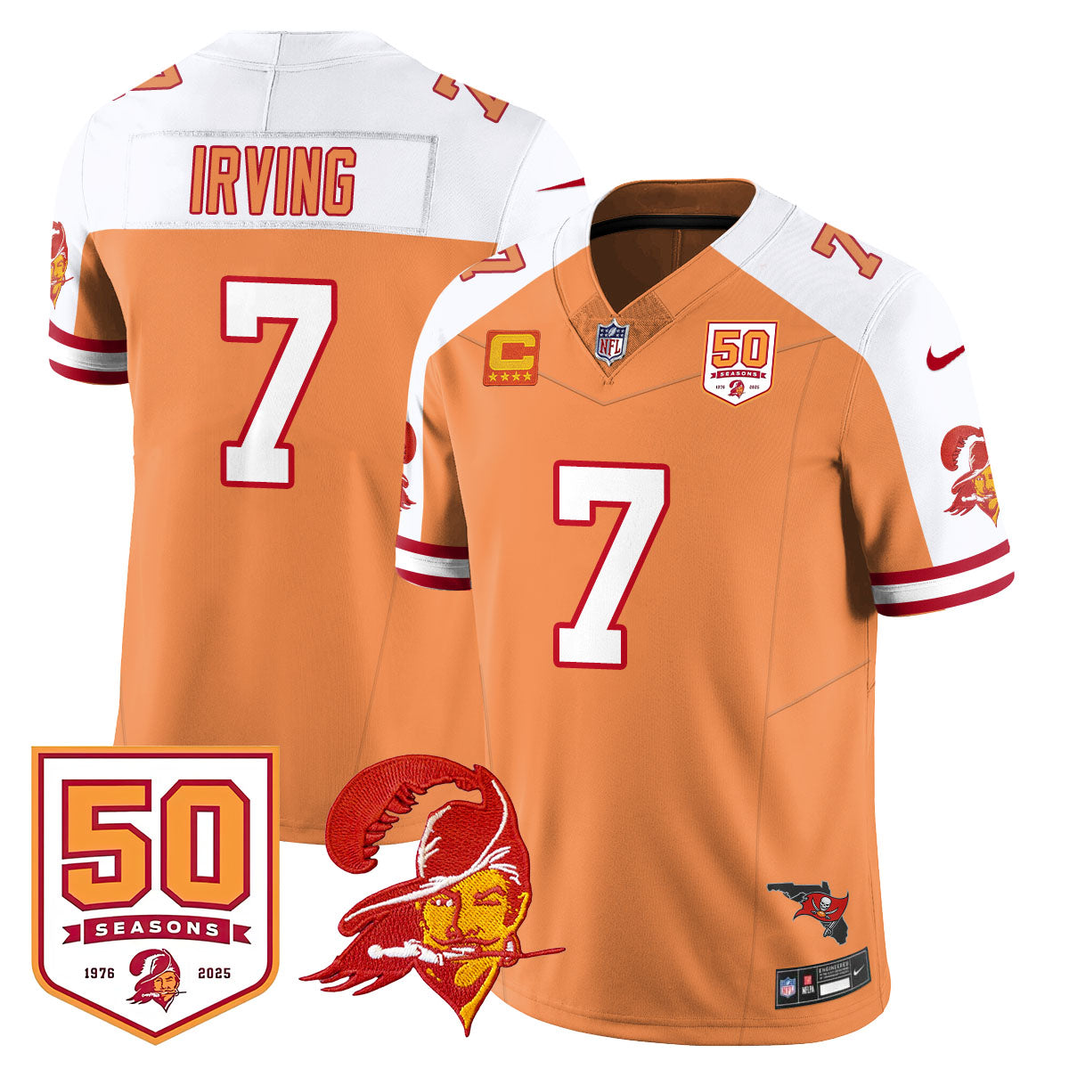 Tampa Bay Buccaneers 50th Season Limited Jersey - All Stitched