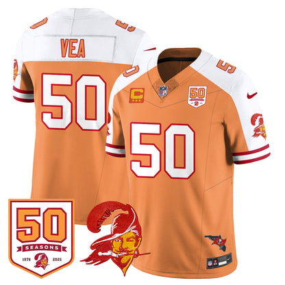 Tampa Bay Buccaneers 50th Season Limited Jersey - All Stitched