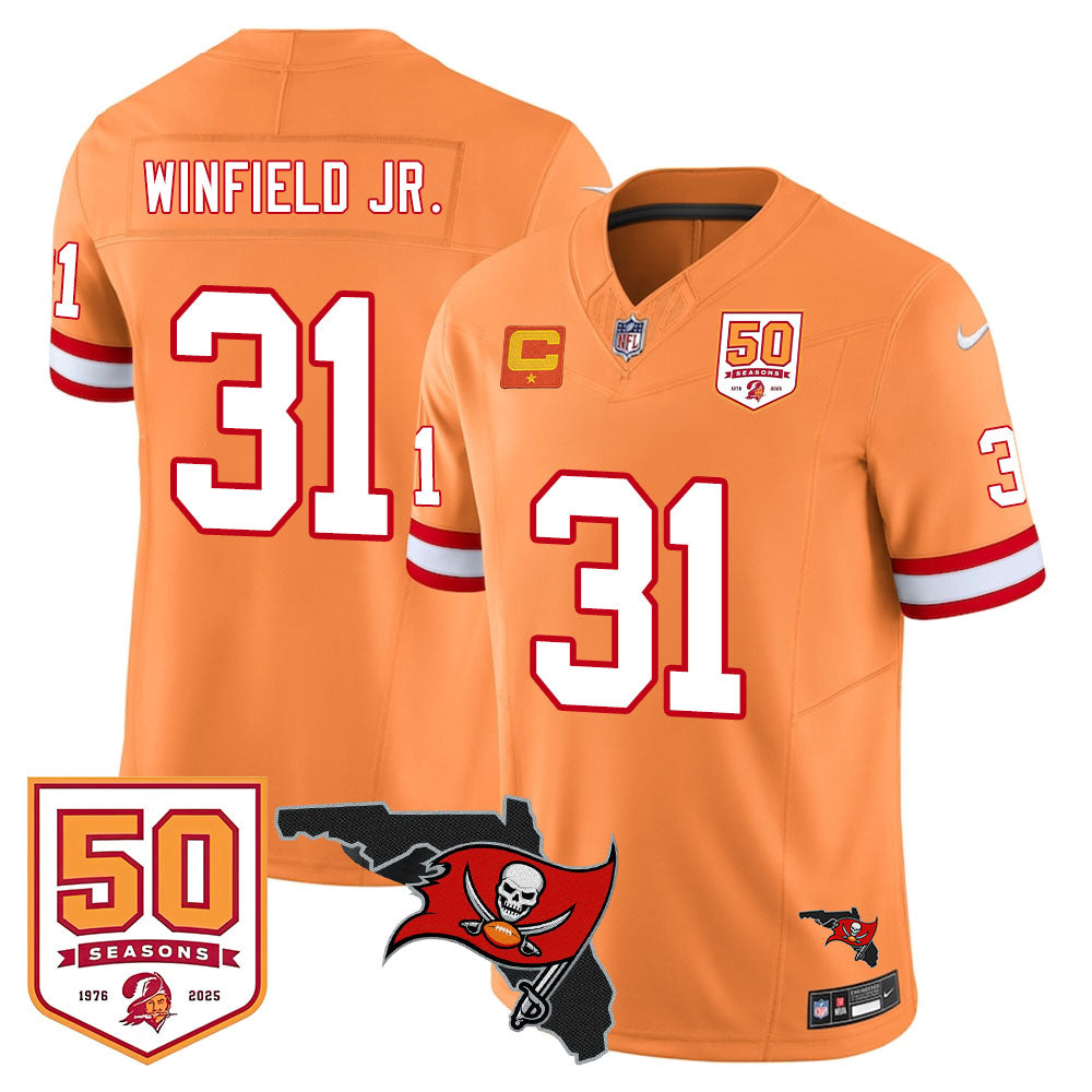 Tampa Bay Buccaneers 50th Season Limited Jersey - All Stitched