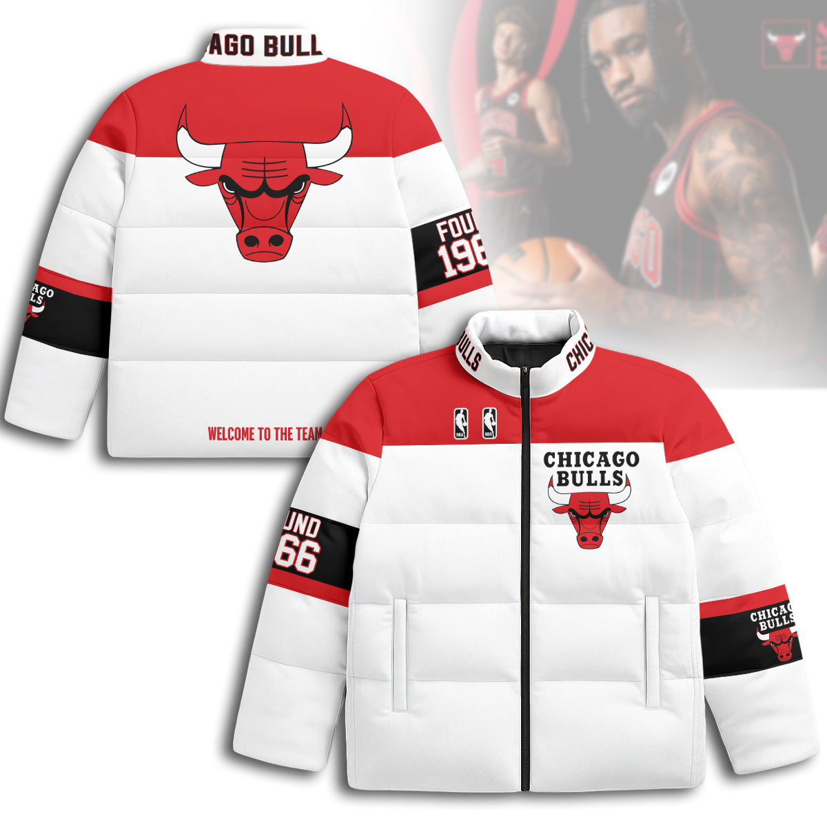 Chicago Bulls Unisex Puffer Jacket
