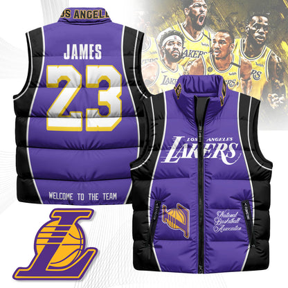 Los Angeles Lakers Unisex Puffer Vest