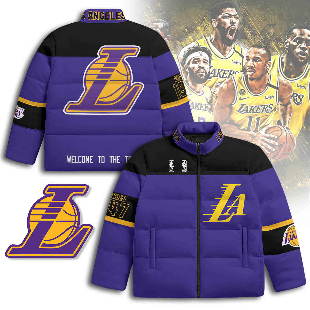 Los Angeles Lakers Unisex Puffer Jacket