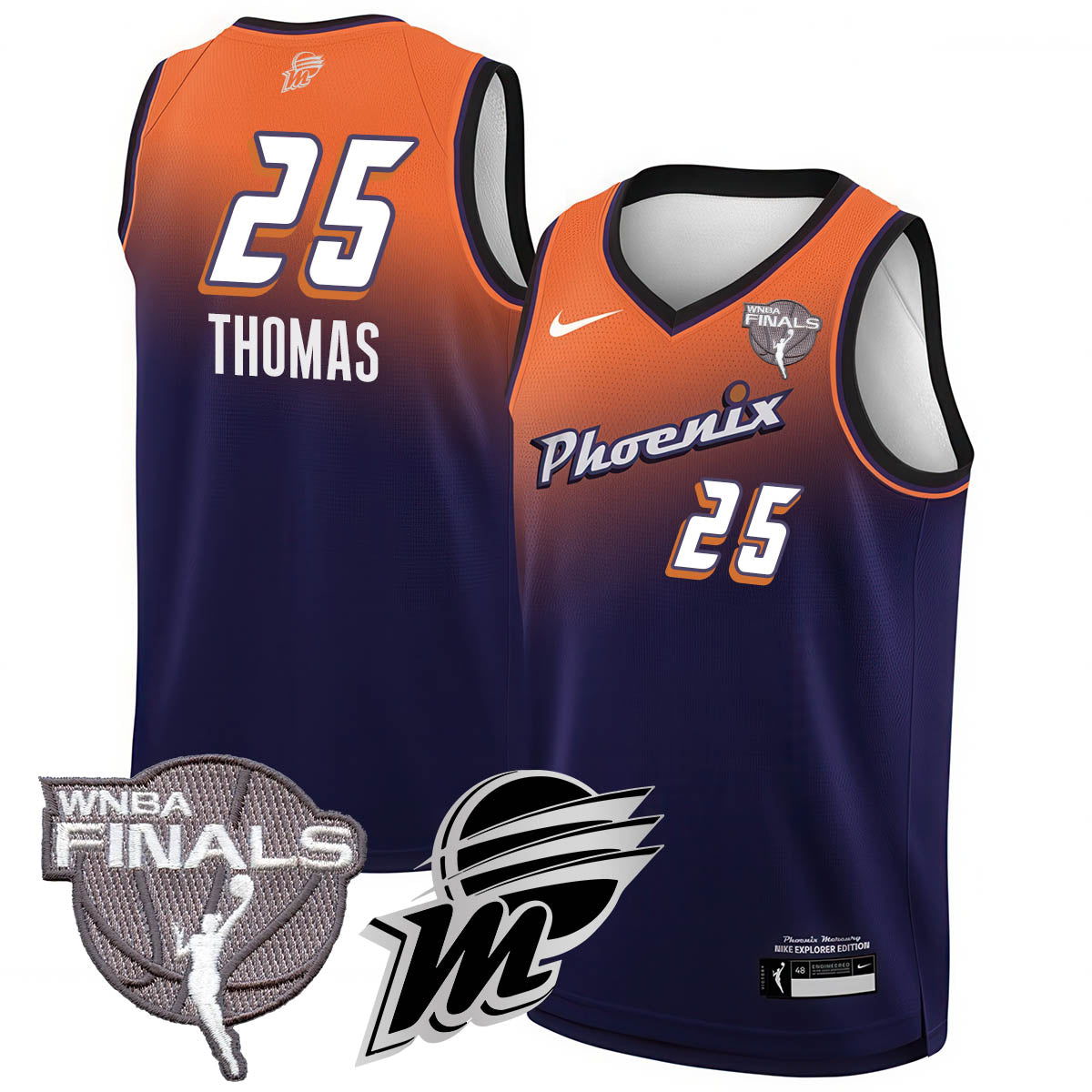Phoenix Mercury 2025 WNBA Finals Jersey - All Stitched