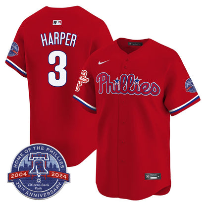 Phillies 20th Anniversary Citizen Bank Park's 2024 Jersey TLA - All Stitched