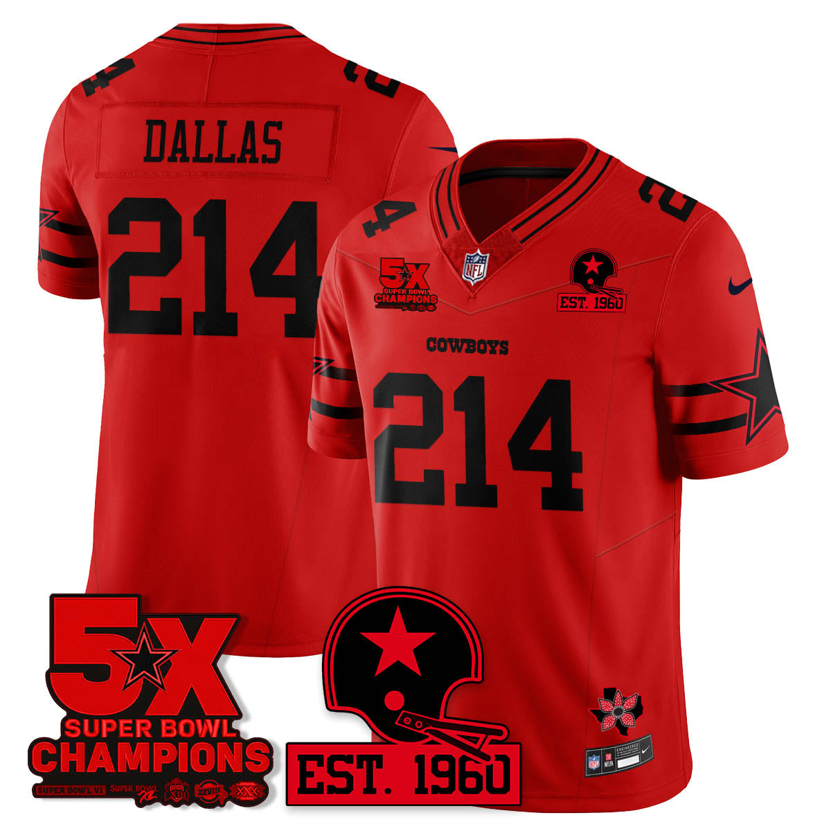 DAL 'Stranger Things Edition' Vapor Limited Jersey - All Stitched