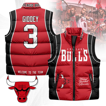 Chicago Bulls Unisex Puffer Vest