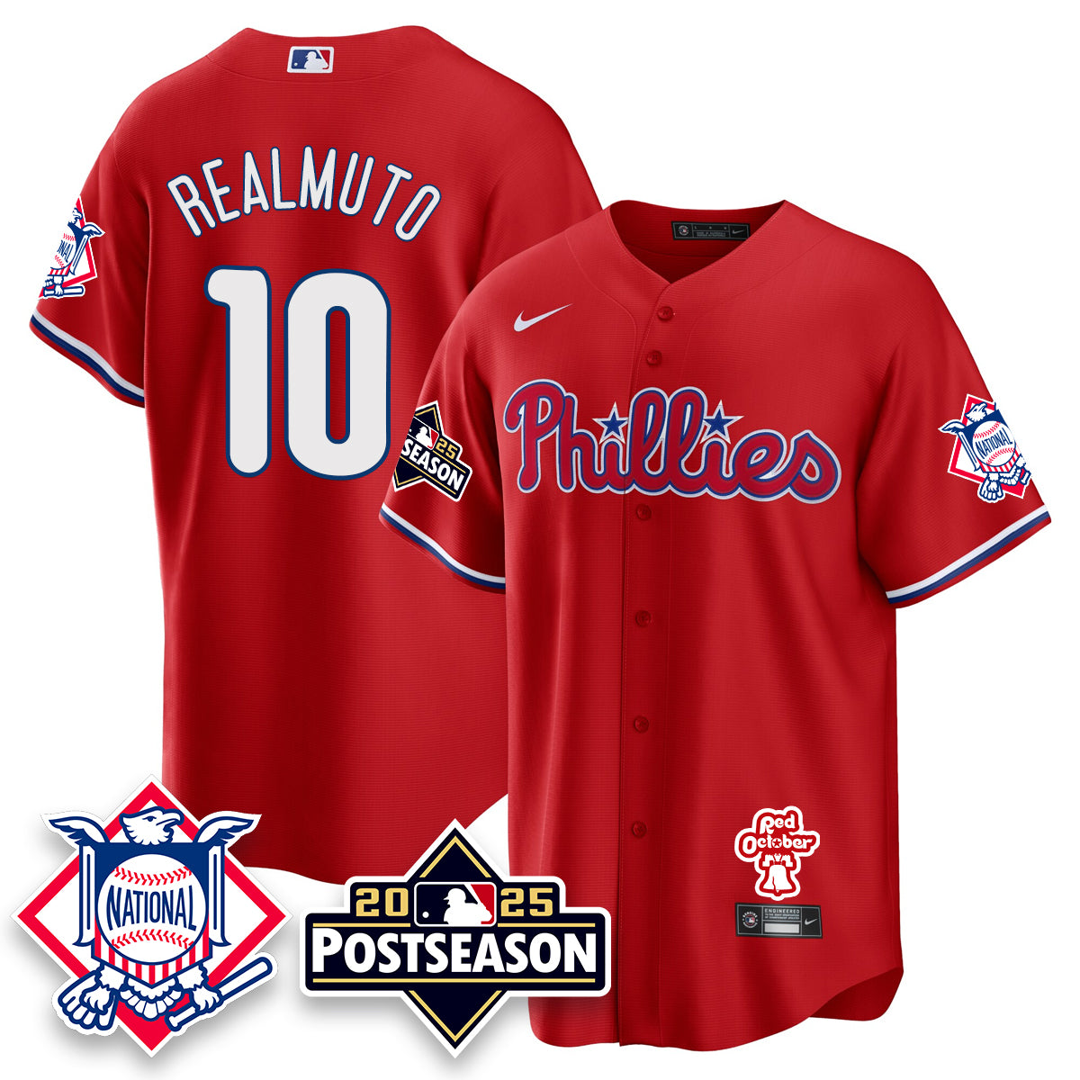 Philadelphia Phillies 2025 Postseason Jersey - All Stitched