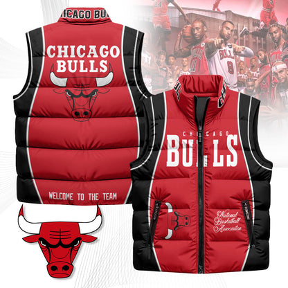 Chicago Bulls Unisex Puffer Vest
