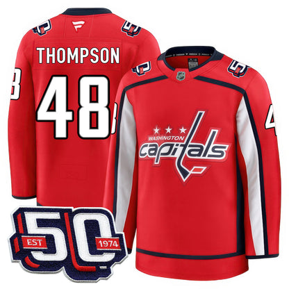 Washington Capitals 50th Anniversary Premium Jersey - All Stitched