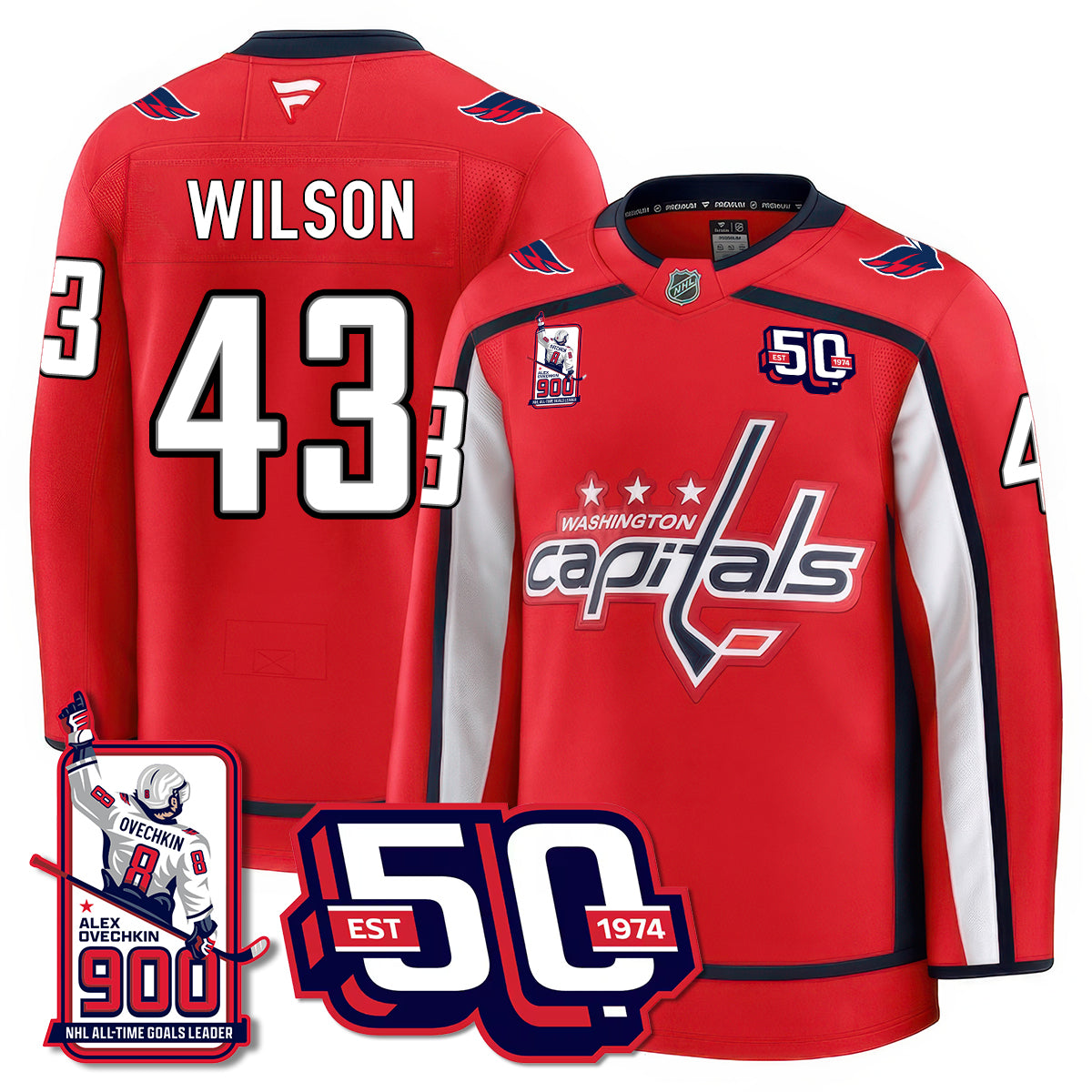WSH 2025 Premium Jersey - 900 GOALS -  All Stitched