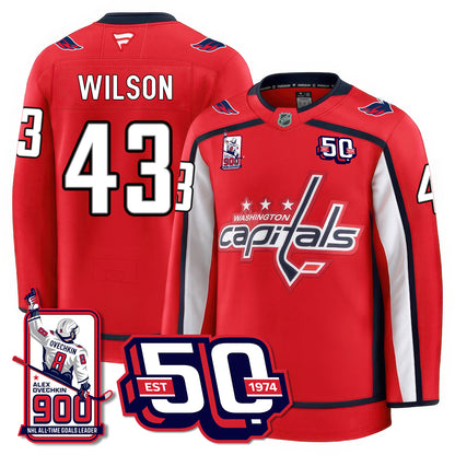 WSH 2025 Premium Jersey - 900 GOALS -  All Stitched