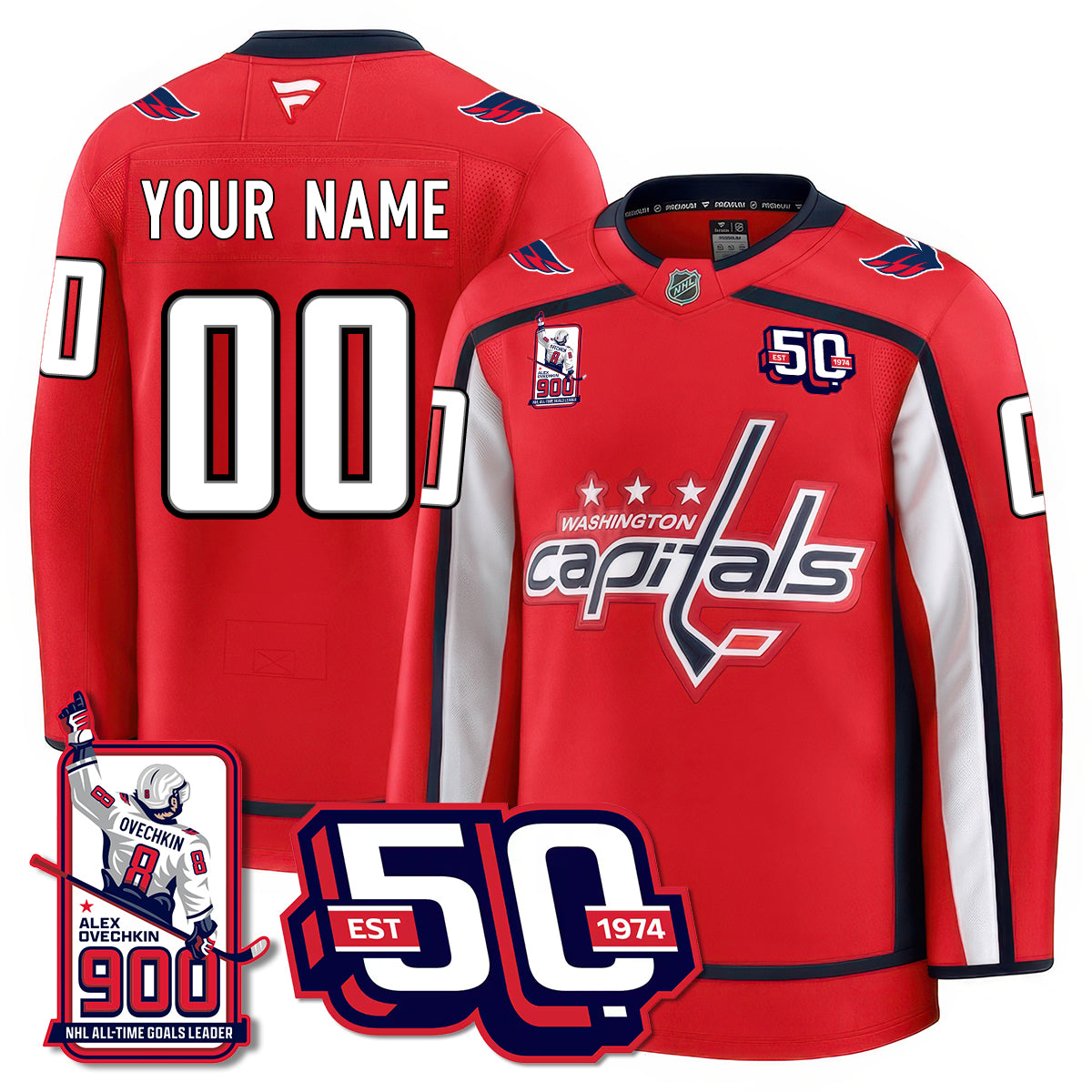 WSH 2025 Premium Jersey - 900 GOALS -  All Stitched