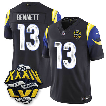 LAR 2-Time Champions Patch Vapor Limited Jersey - All Stitched