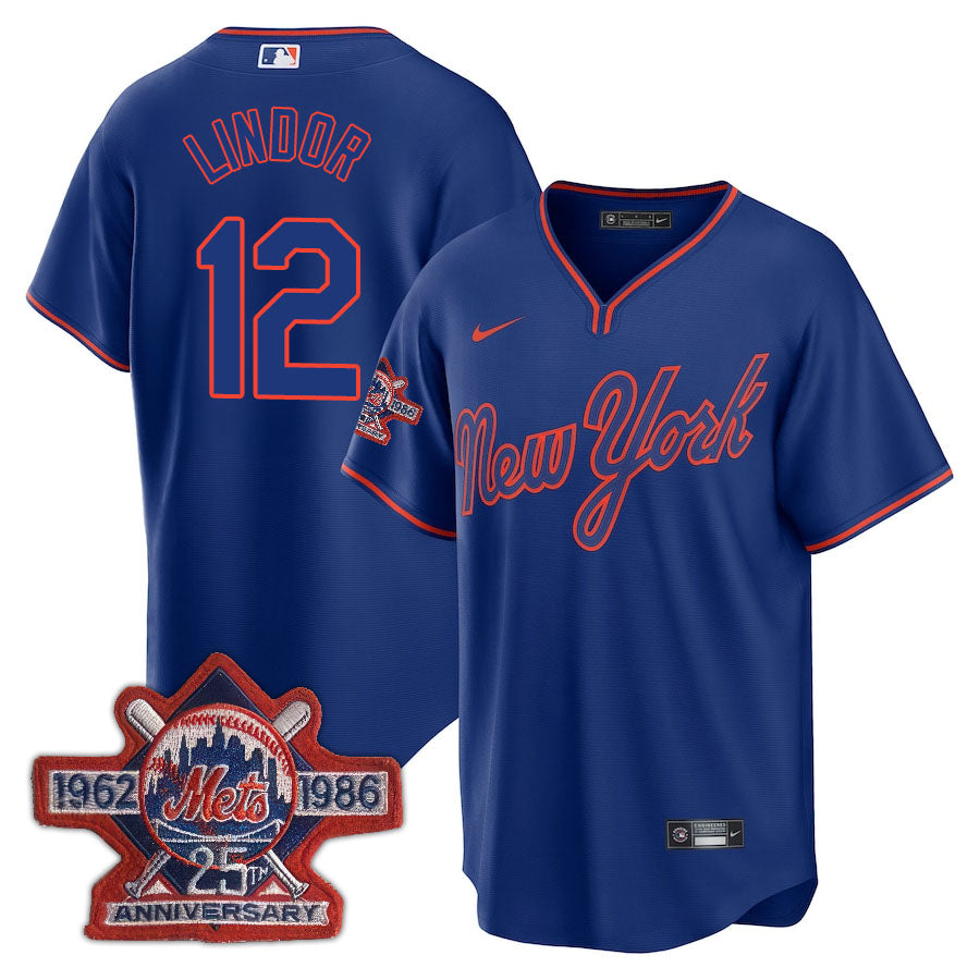 NYM Limited Jersey - 1986 Patch - All Stitched