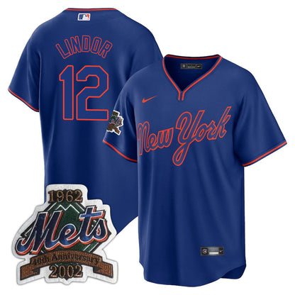 NYM Limited Jersey - 2002 Patch - All Stitched