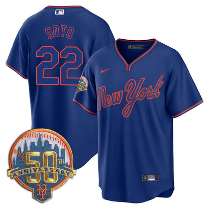 NYM Limited Jersey - 2012 Patch - All Stitched