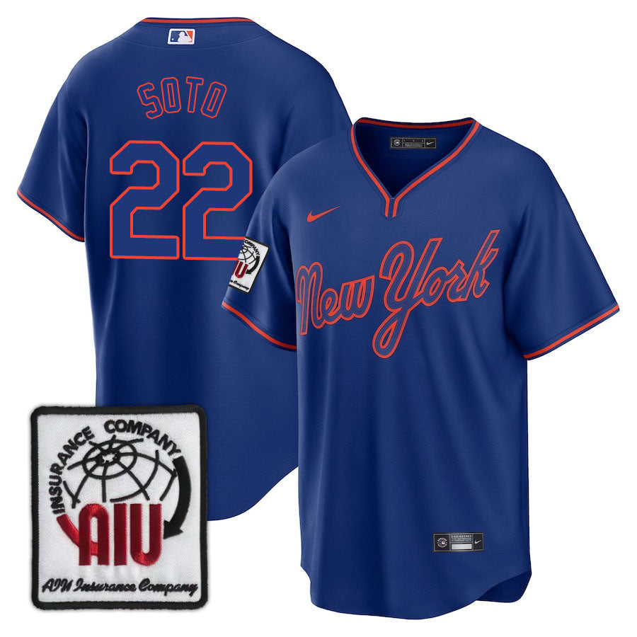 NYM Limited Jersey - 2000 Patch - All Stitched