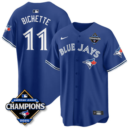 Toronto Blue Jays 2025 American League Champions Jersey - All Stitched