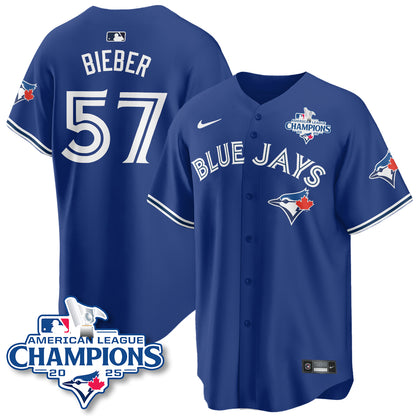 Toronto Blue Jays 2025 American League Champions Jersey - All Stitched