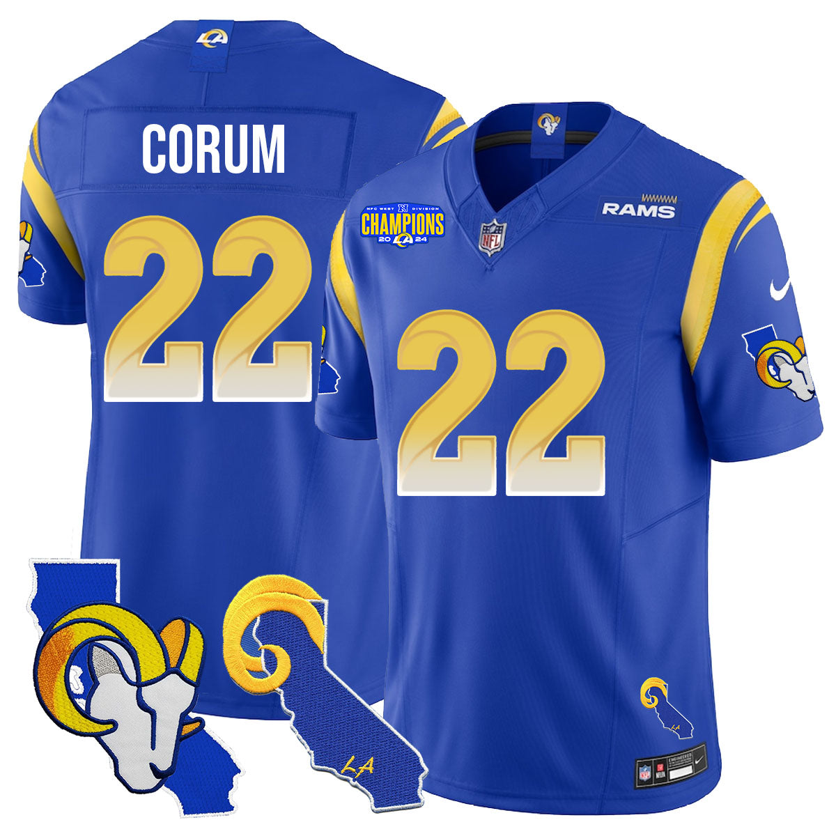 Los Angeles Rams 2025 Vapor Limited Jersey - All Stitched