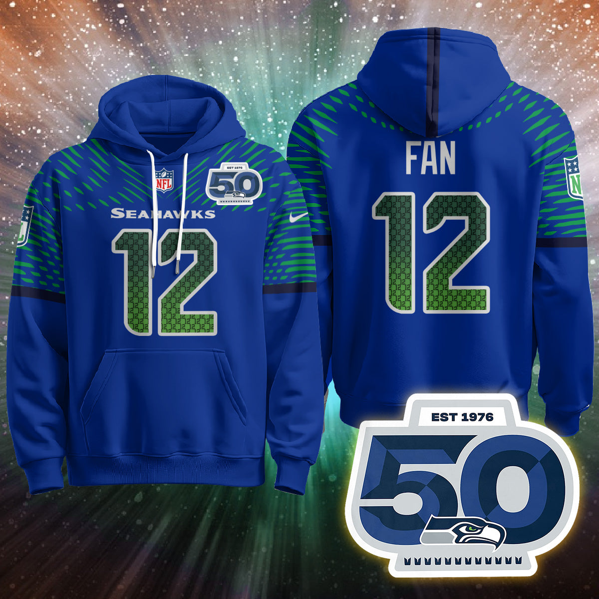 Seattle Seahawks Rivalries Vapor Limited Hoodie - Printed