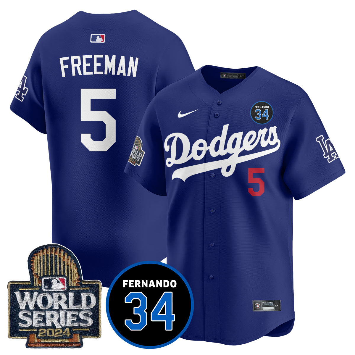 Dodgers Fernando Valenzuela Memorial Jersey - All Stitched