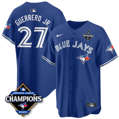 Toronto Blue Jays 2025 American League Champions Jersey - All Stitched