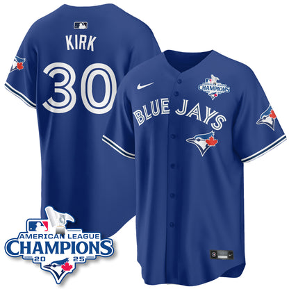 Toronto Blue Jays 2025 American League Champions Jersey - All Stitched