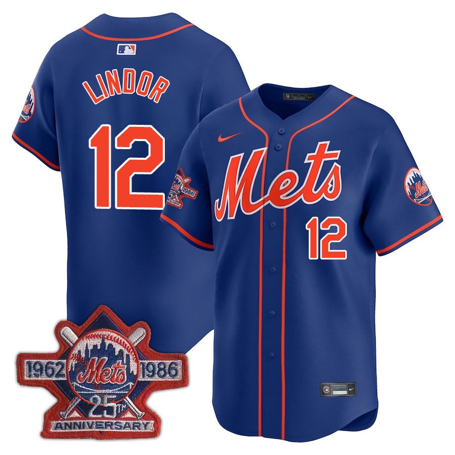 NYM Limited Jersey - 1986 Patch - All Stitched
